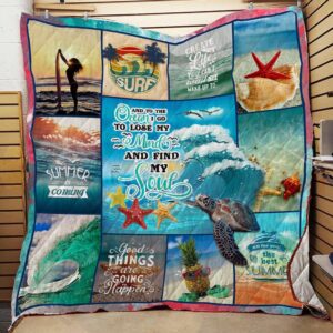 The Ocean Is Calling And I Must Go Quilt M0608-5  Quilt